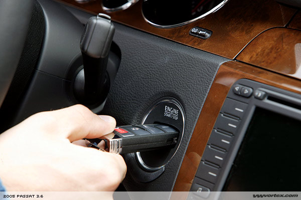putting key in slot